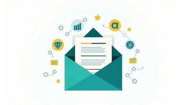 비즈니스 뉴스레터 구독 아이콘